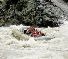 Rafting the Fraser River